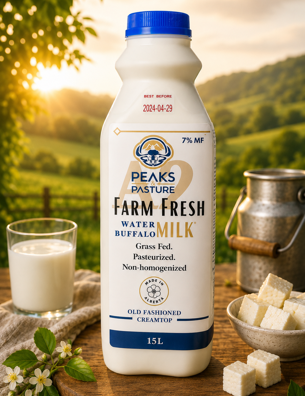 Buffalo Whole Milk - Peaks & Pasture