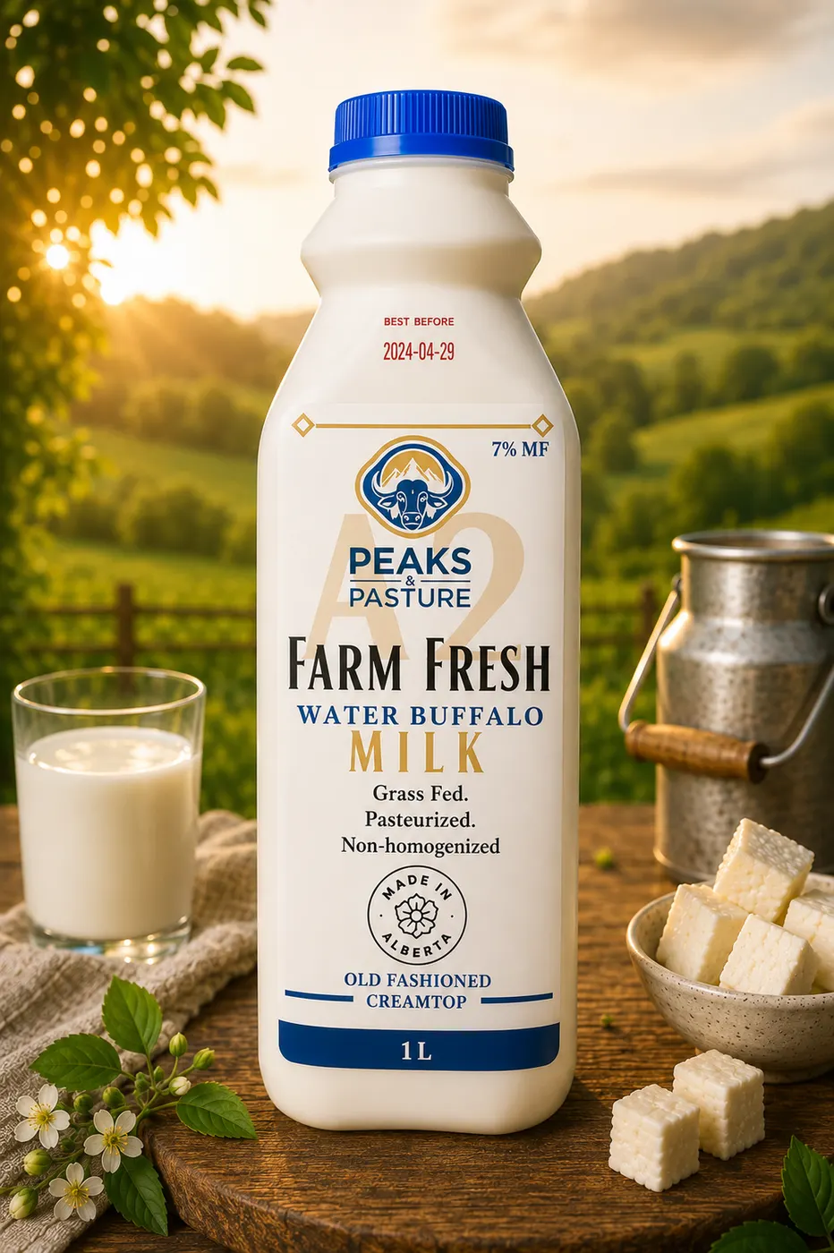 Buffalo Whole Milk - Peaks & Pasture